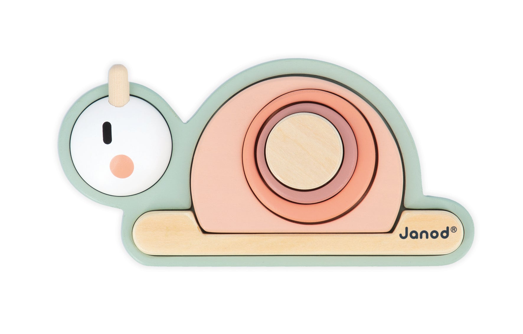 Janod Sweet Cocoon - Stackable Sensory Snail