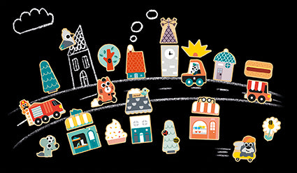 Janod City Magnets 24 Pcs