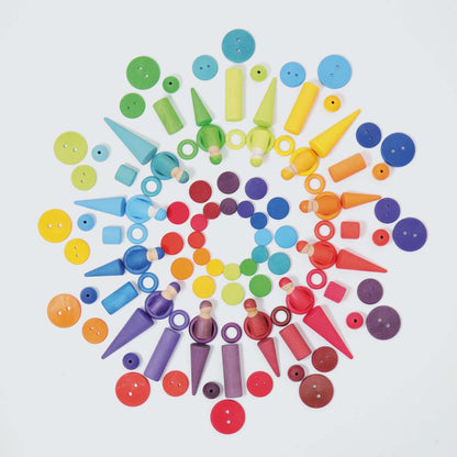 Grimms Wooden Rainbow Coins