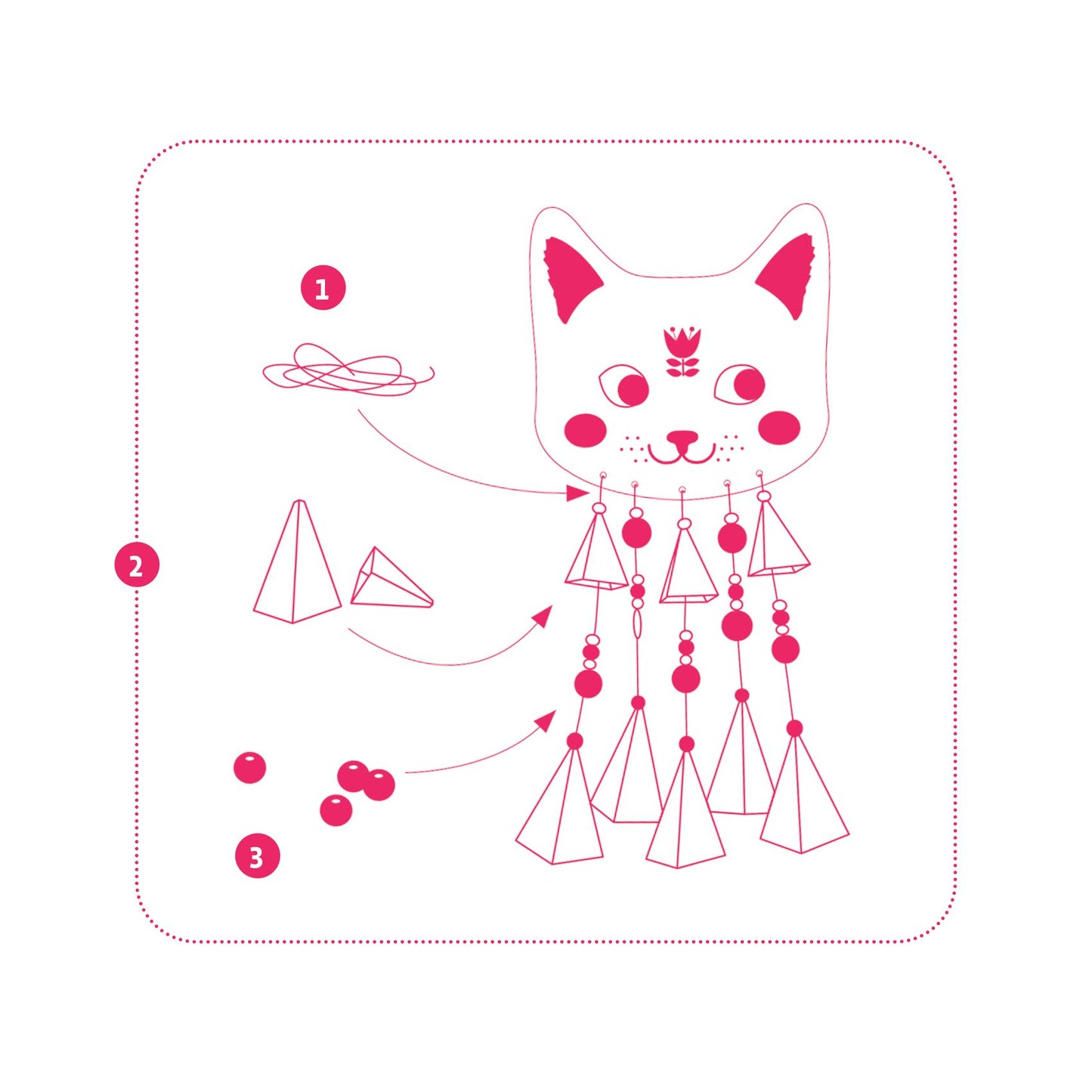 Djeco DIY Kitty Windchime