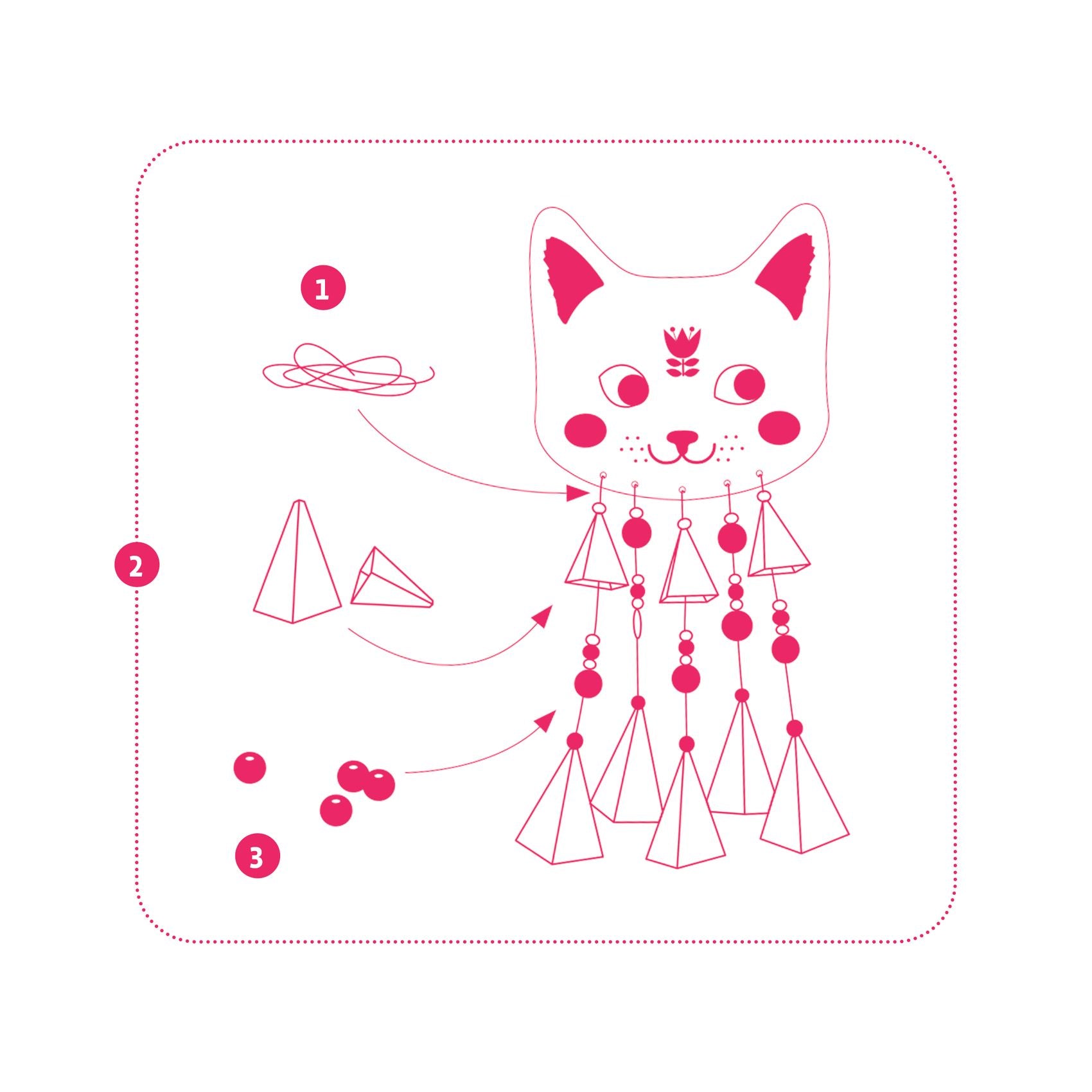 Djeco DIY Kitty Windchime