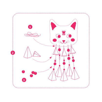 Djeco DIY Kitty Windchime