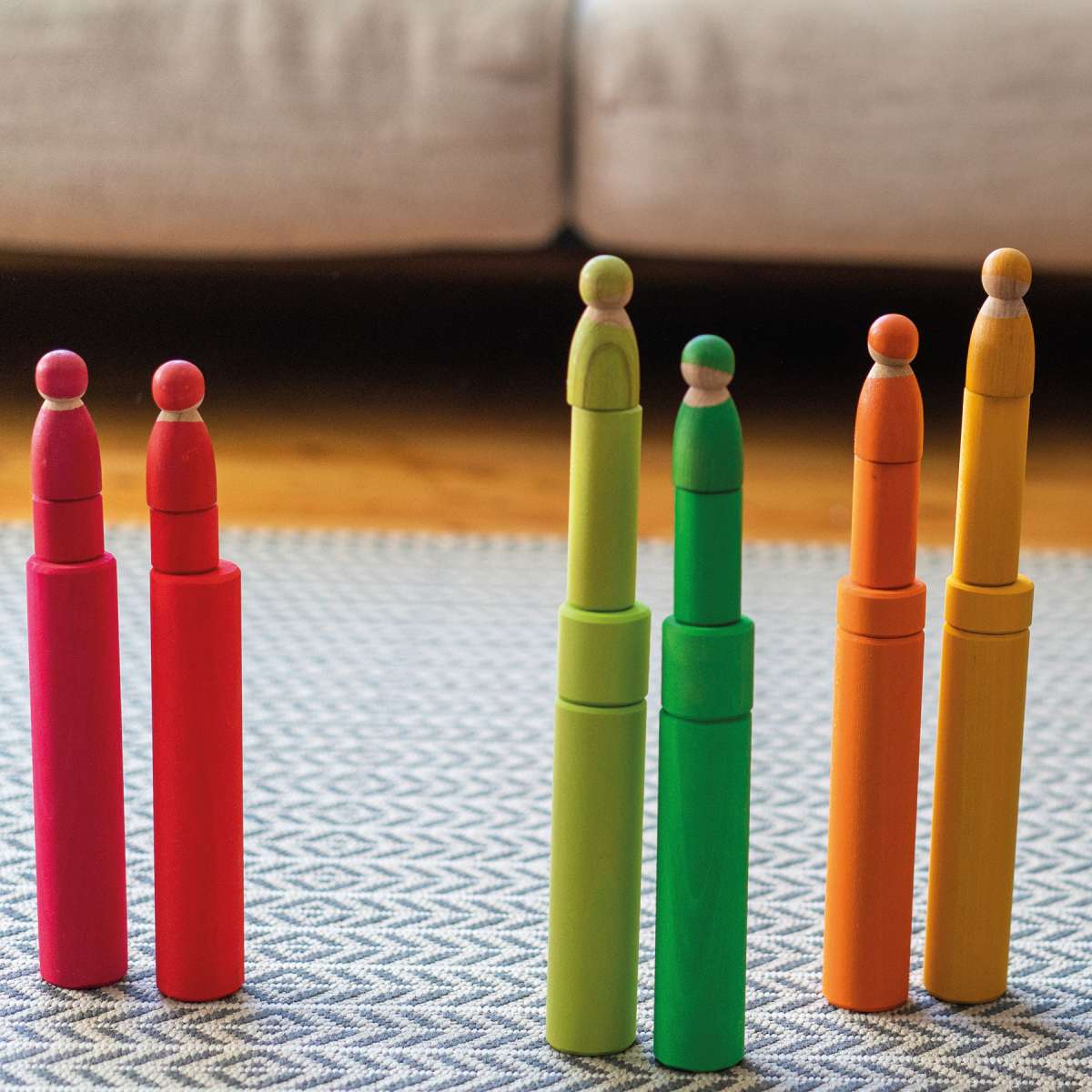 Grimms Stacking Game Small Rainbow Rollers