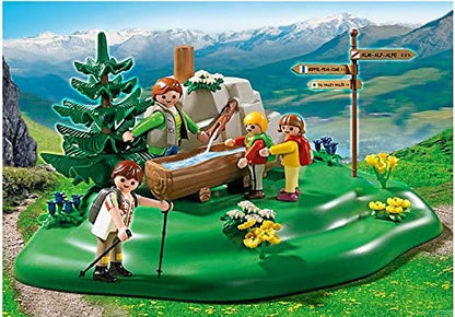 Playmobil 5424 Backpacker Family at Mountain Spring