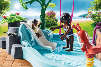 Playmobil 70611 Family Fun Aqua Park Children's Pool with Slide