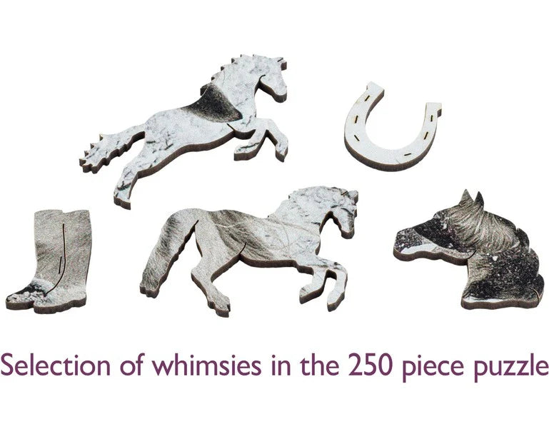 Wentworth Wooden Puzzles White Horses - Maxi 250 Pieces