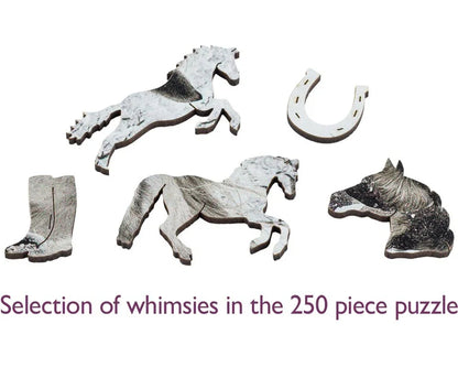 Wentworth Wooden Puzzles White Horses - Maxi 250 Pieces