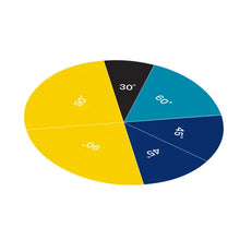 Learning Resources Rainbow™ Angle Circles, Plastic, 36 Pieces