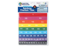 Learning Resources Rainbow Fraction® Soft Foam Magnetic Tiles