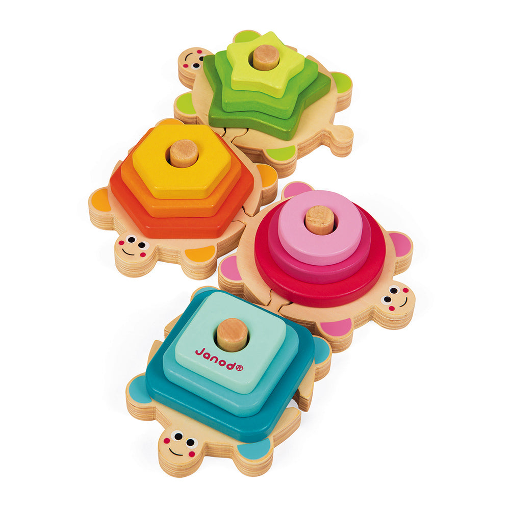 Janod I Wood Stackable Turtles