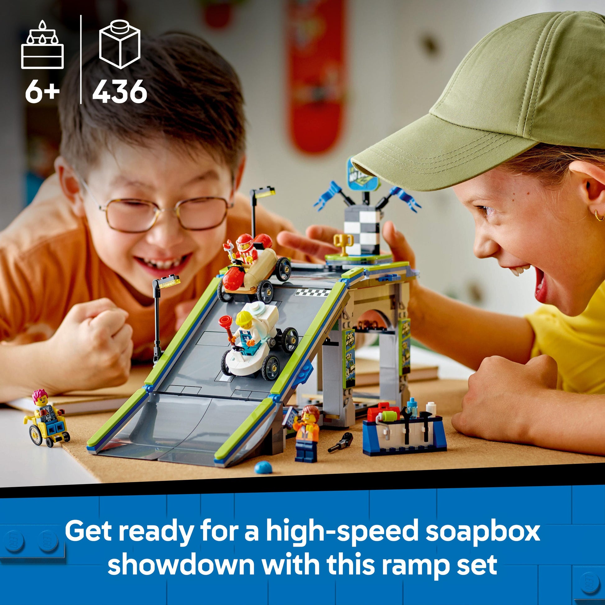 Lego City Great Vehicles 60460 No Limits: Race Car Ramp Track