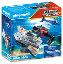 Playmobil 70145 City Action Sea Rescue Diving Scooter