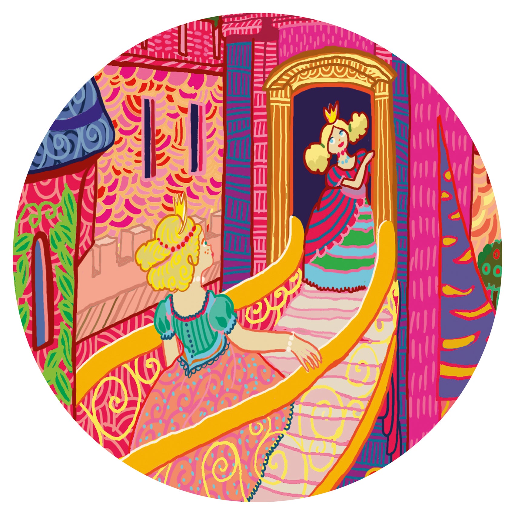 Djeco The Fairy Castle - 54 Pcs Silhouette Puzzles