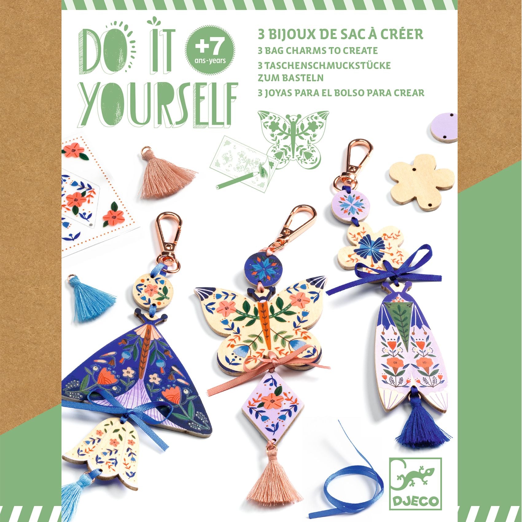 Djeco DIY Bag Charms To Create Butterflies