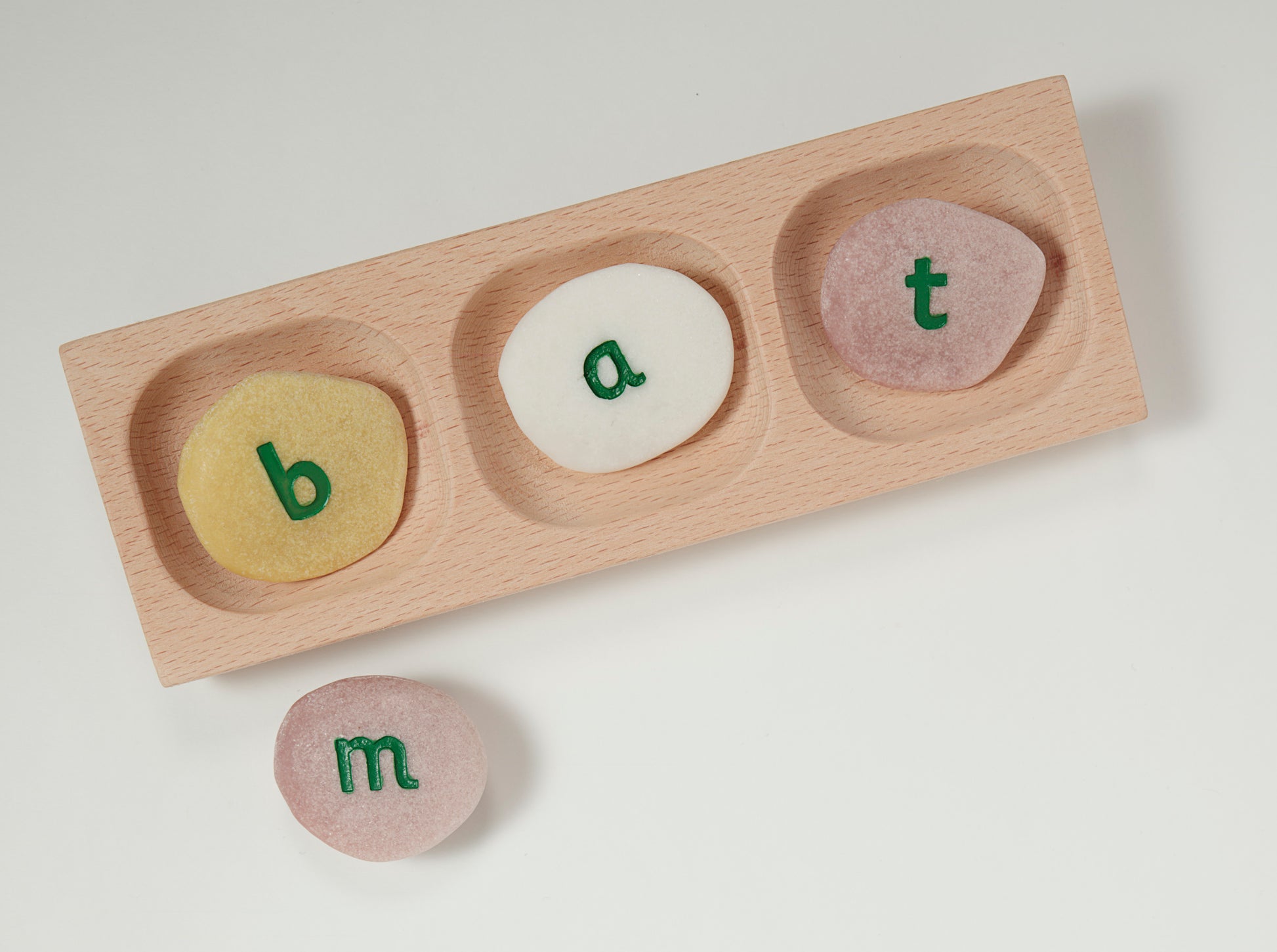 Yellow Door 3-Pebble Word-building Tray