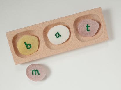 Yellow Door 3-Pebble Word-building Tray
