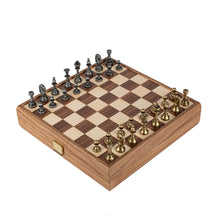 Manopoulos Wood & Metal Chess Set B