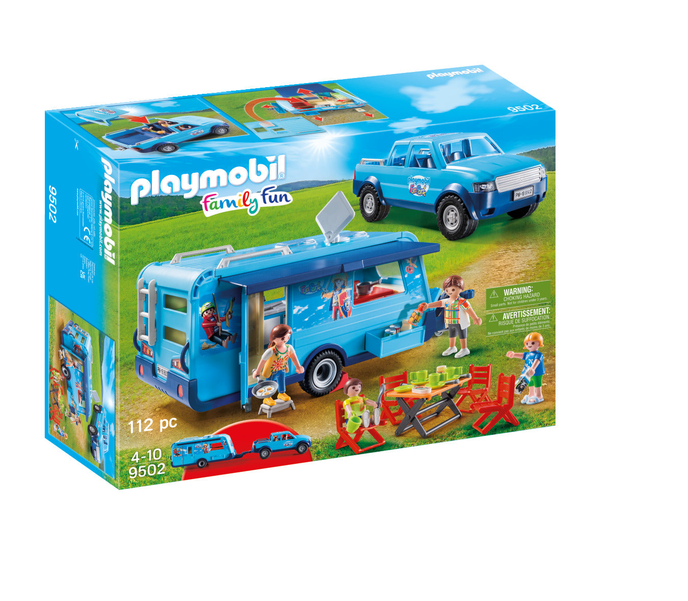 Playmobil Plus 9502 Funpark Pickup With Camper
