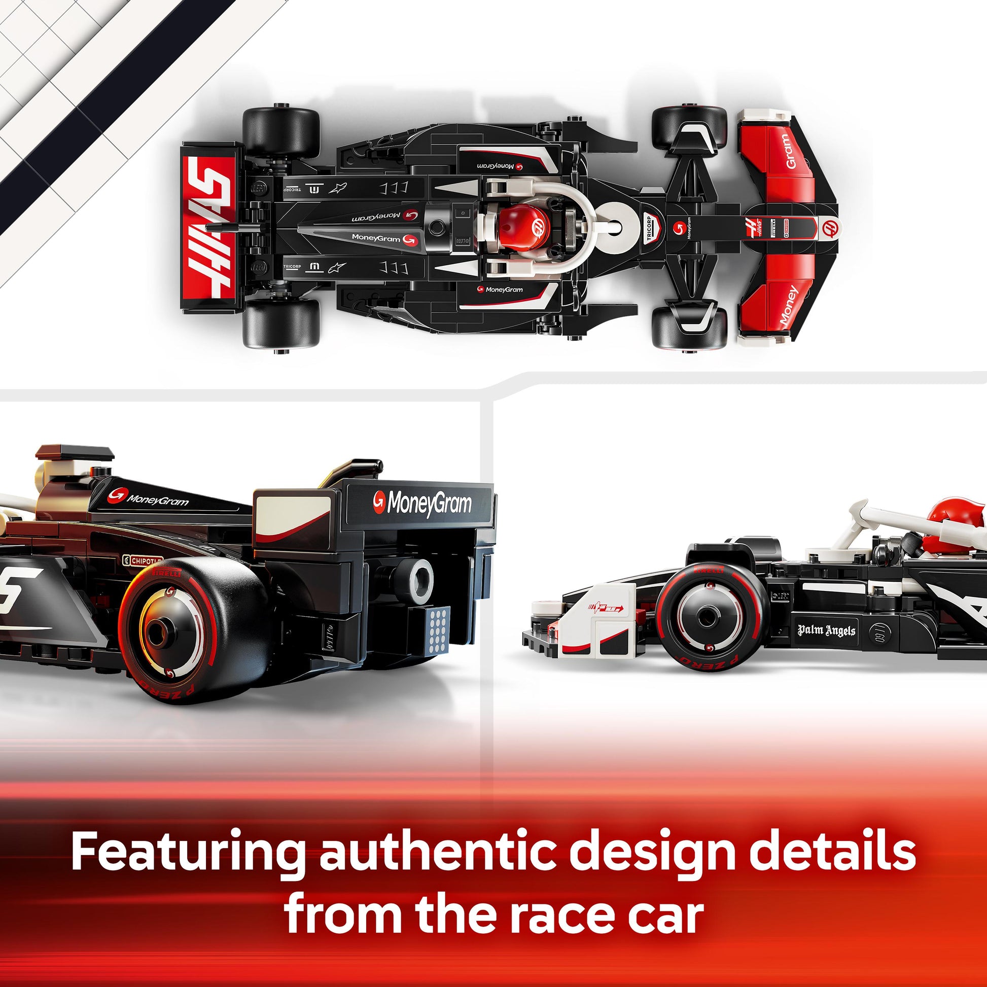 Lego Speed Champions 77250 MoneyGram Haas F1® Team VF-24 Race Car