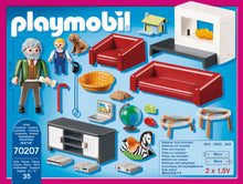 Playmobil 70207 Dollhouse Living Room with Fireplace
