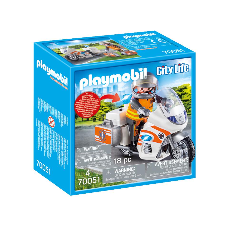 Playmobil 70051 City Life Hospital Emergency Motorbike