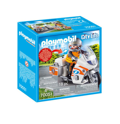 Playmobil 70051 City Life Hospital Emergency Motorbike