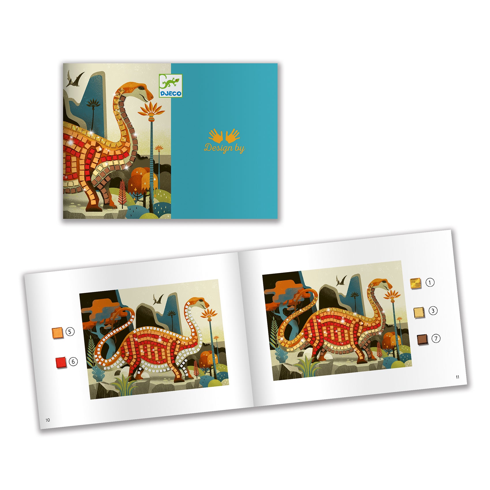 Djeco Mosaics Dinosaurs