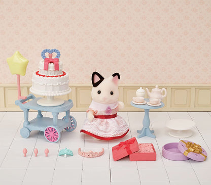 Sylvanian Families Party Time Playset -Tuxedo Cat Girl-