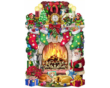 Wentworth Wooden Puzzles Relaxing by the Fire - Maxi shaped puzzle 240 Pieces