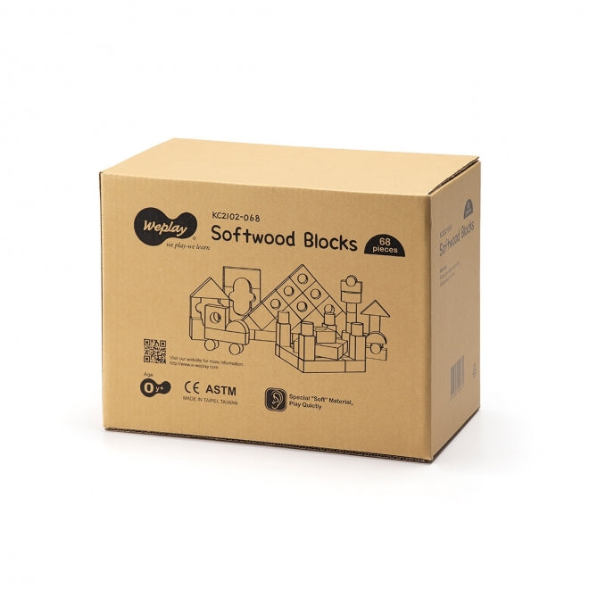 Softwood Blocks 68 Pcs