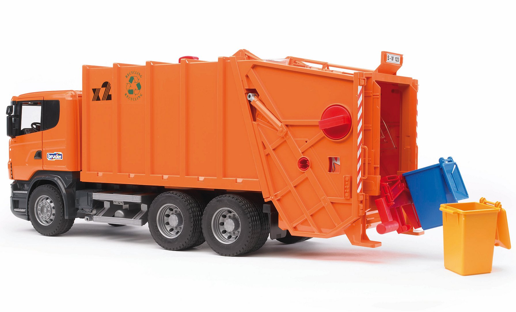 Bruder Scania R-Series Garbage Truck - Orange