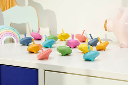 TickiT Rainbow Wooden Spinning Top