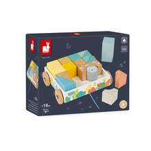 Janod Pure Pull-Along Blocks Cart (D)