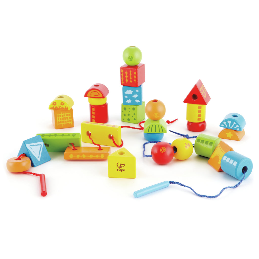 Hape Rainbow Lacing Shapes
