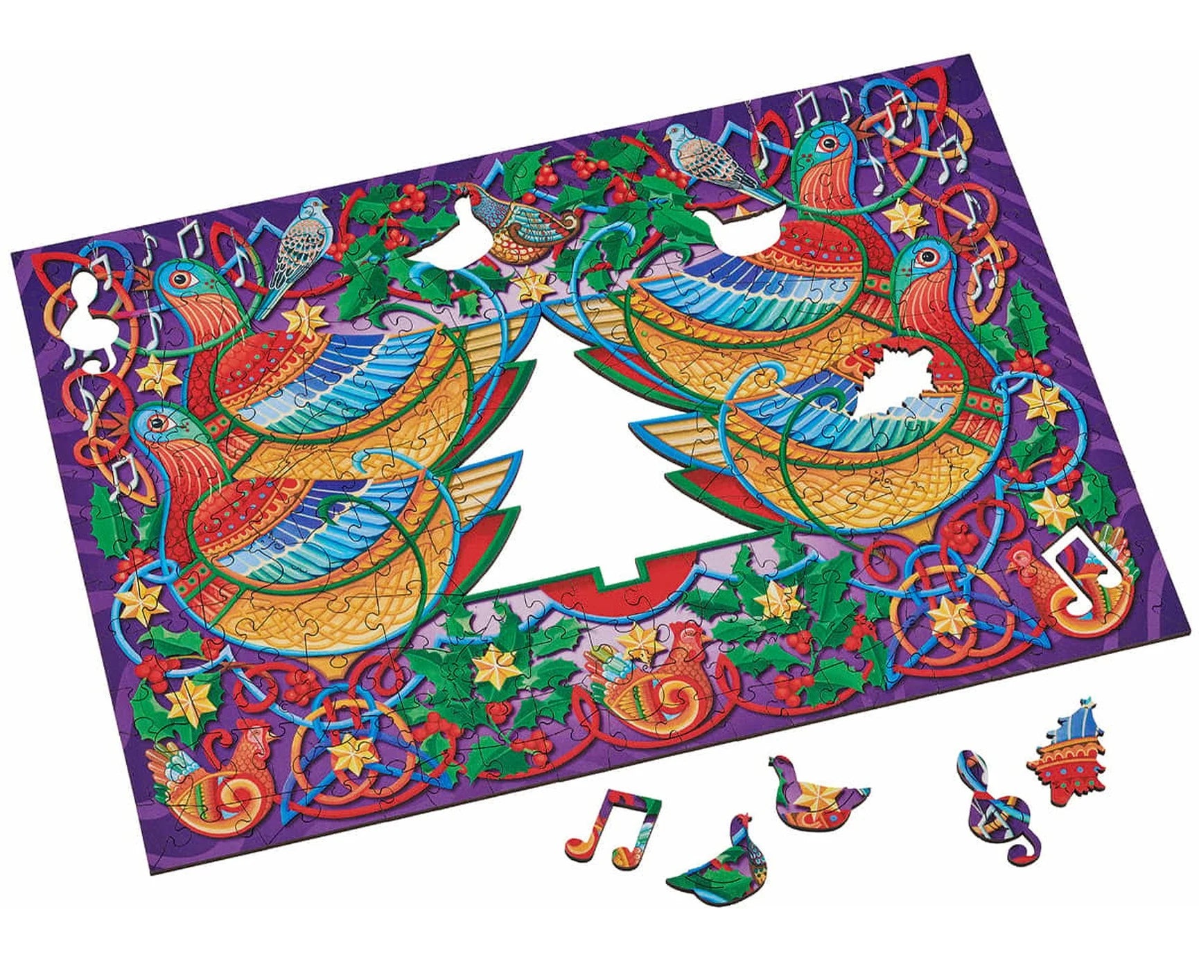 Wentworth Wooden Puzzles Four Calling Birds - Maxi 250 Pieces