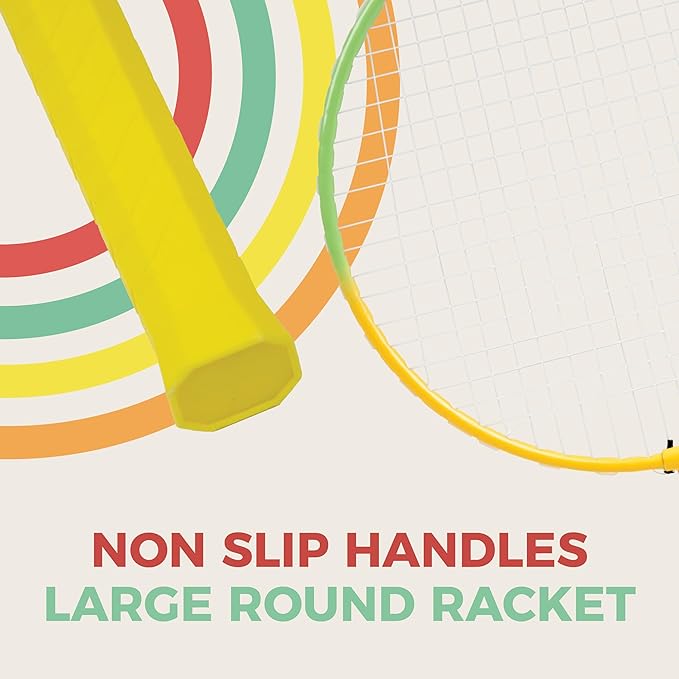 Mookie Activo Mini Badminton Set In Mesh Zipper Bag