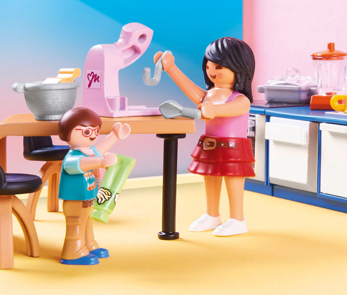 Playmobil 70206 Dollhouse Family Kitchen
