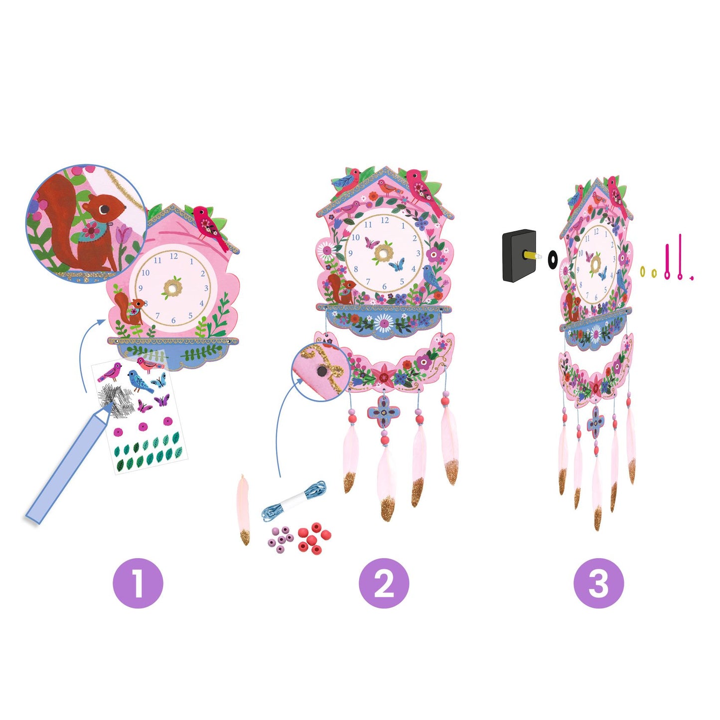 Djeco DIY Clock To Create Cuckoo