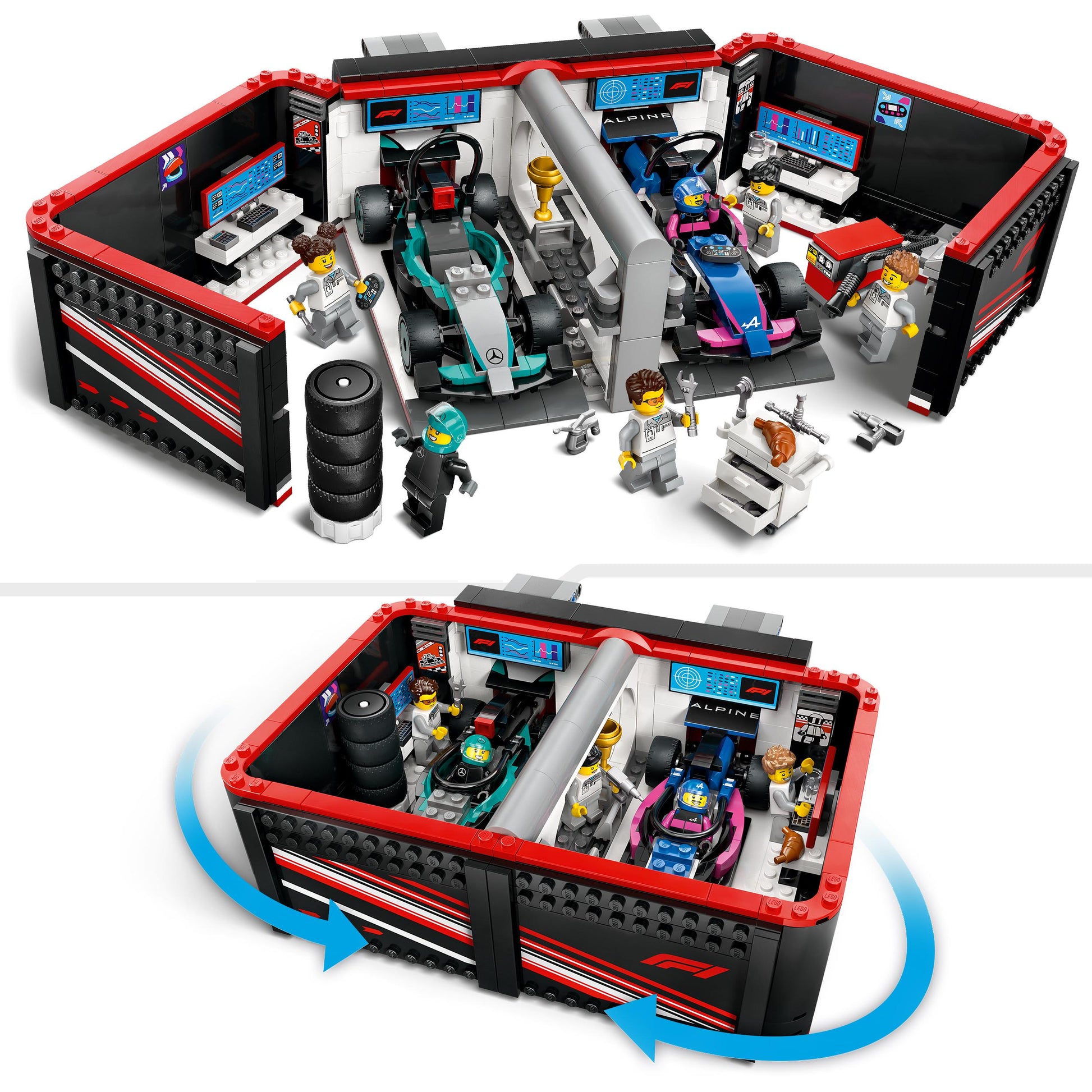 Lego City Formula 1 60444 F1® Garage & Mercedes-AMG & Alpine Cars