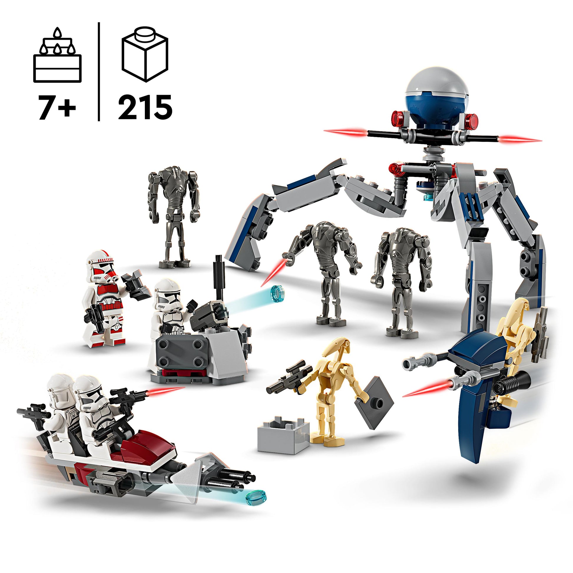 Lego Star Wars TM 75372 lone Trooper Battle Droid Battle Pack