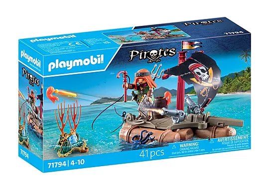 Playmobil 71794 Pirates Pirate Raft with Treasure