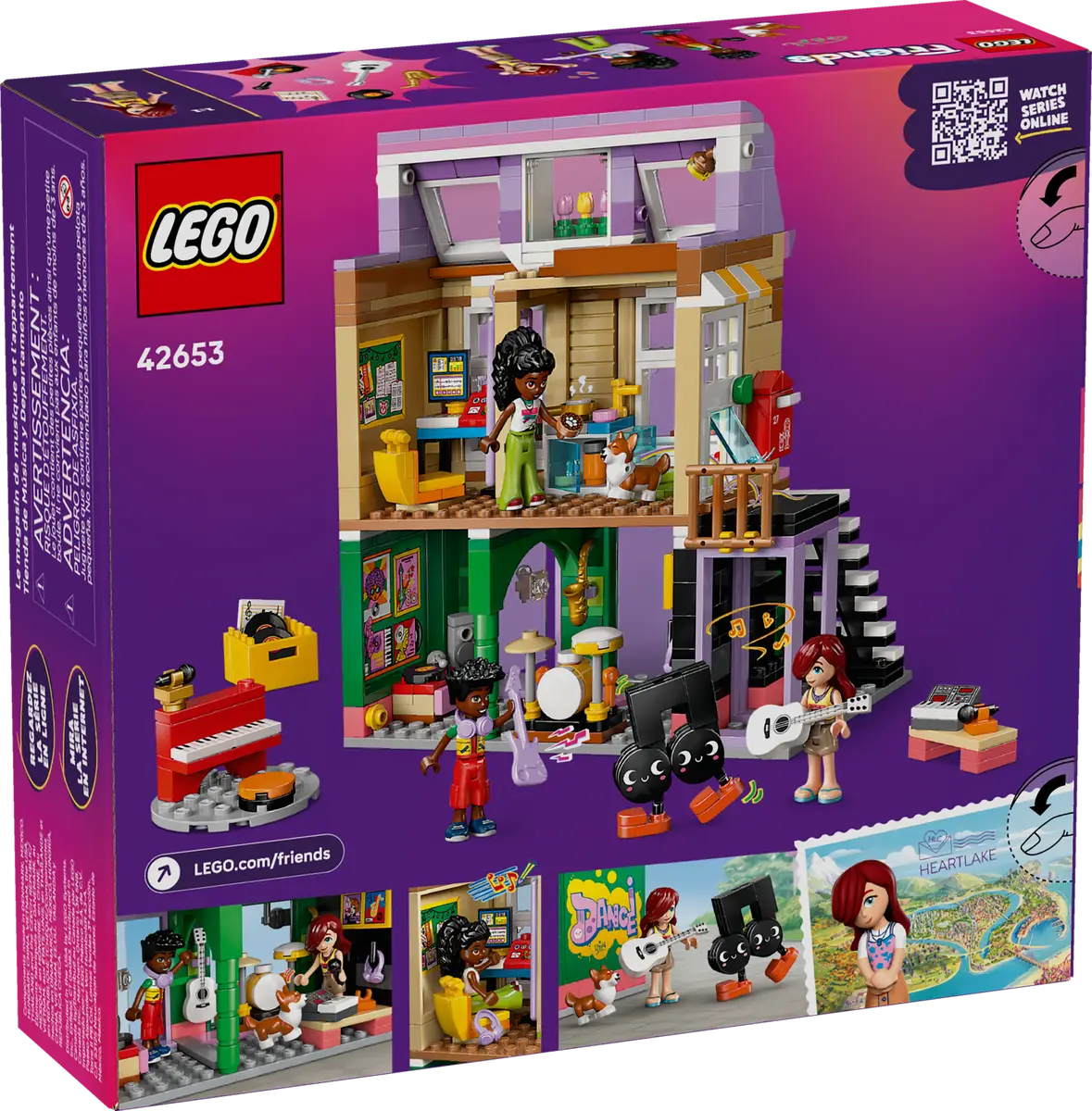 Lego Friends 42653 Music Store & Apartment