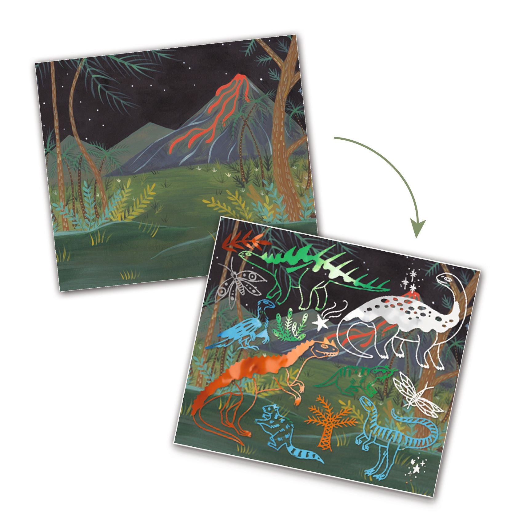 Djeco Artistic Patch Metal Dinosaurus (F)
