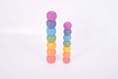 TickiT Rainbow Wooden Cubes