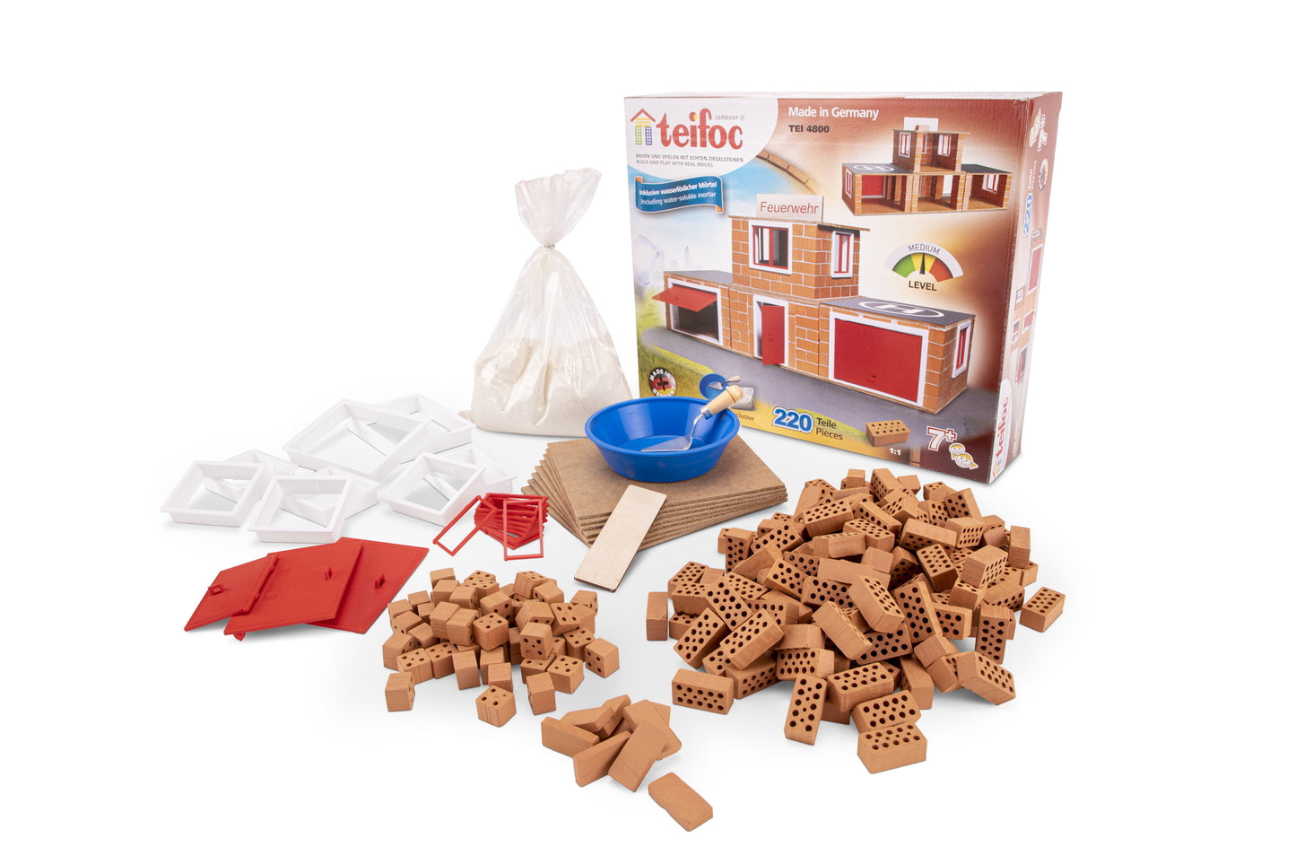 Teifoc Brick Construction Set Fire Station