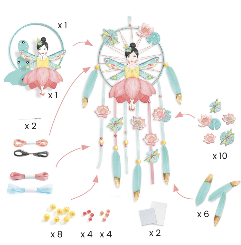 Djeco DIY Lotus Fairy Dreamcatcher to Create