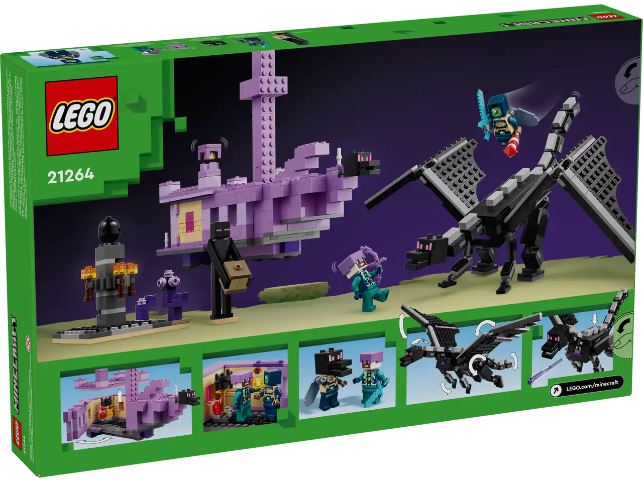Lego Minecraft 21264 The Ender Dragon and End Ship