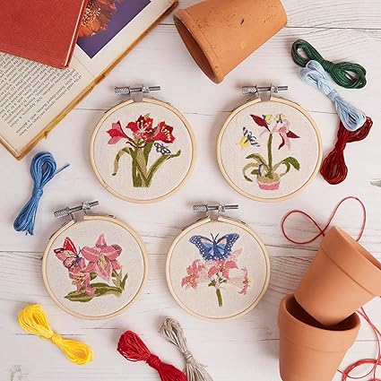 RHS Embroidery Hoop Decoration Kit - Butterfly And Flora