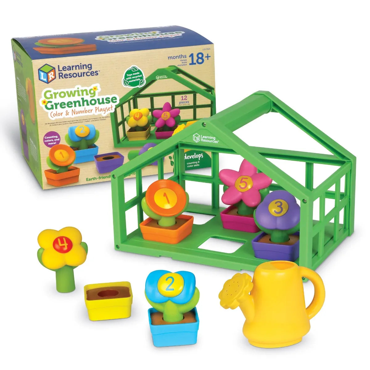 Learning Resources Growing Greenhouse Colour & Number Playset