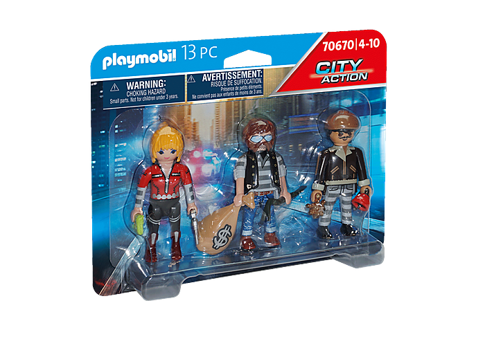 Playmobil 70670 City Action Police Thief Figure Set (D)